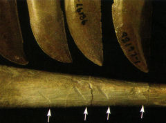 Les marques de dents sur certains os correspondent bien aux dents de Majungatholus atopus...